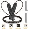 3M/9.84FT Jump Rope Length Adjustable Skip Ropes w/ Steel Rope Two Iron Blocks Anti-Skip Foam Handle Grip For Crossfit Workout Gym Aerobic Exercise Bo