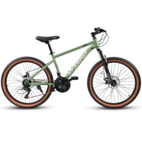 Ecarpat Mountain Bike 27.5 Inch Wheel, 21-Speed Disc Brakes Trigger Shifter
