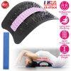 Adjustable Back Stretcher Lower Lumbar Support Extender Cracker Back Board Spine Deck Massager Posture Corrector Magnetic Therapy Pain Relief