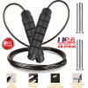 3M/9.84FT Jump Rope Length Adjustable Skip Ropes w/ Steel Rope Two Iron Blocks Anti-Skip Foam Handle Grip For Crossfit Workout Gym Aerobic Exercise Bo