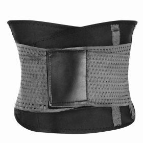 U-Shaped Slimming Waist Belt Body Abdominal Shapewear Sport Tummy Cincher Bands Office Ladies Postpartum Mothers (Option: L_Black)