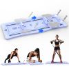 4 In 1 Foldable Pilates Reformer Sliding Board Exercise Board for Home Pilates Equipment Set with Timer Phone Holder 2 Resistance Bands
